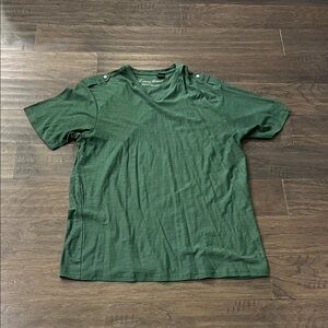 Lions Crest by English Laundry Slub V Neck T Shirt green Mens Size XL